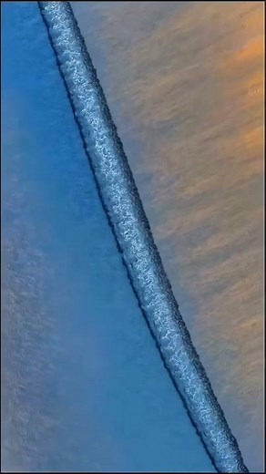 Natural Masterpiece from Ocean 🌊 Melting Waves from the Peninsula of Jutland, Denmark 🇩🇰