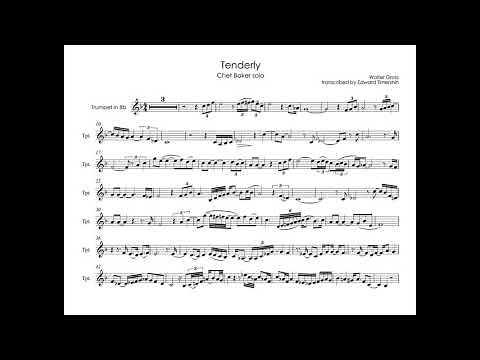 Gross, Walter - Tenderly - Chet Baker's transcibed trumpet solo