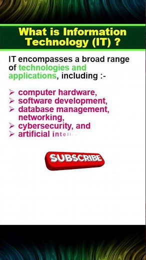 What is Information Technology (IT) ?