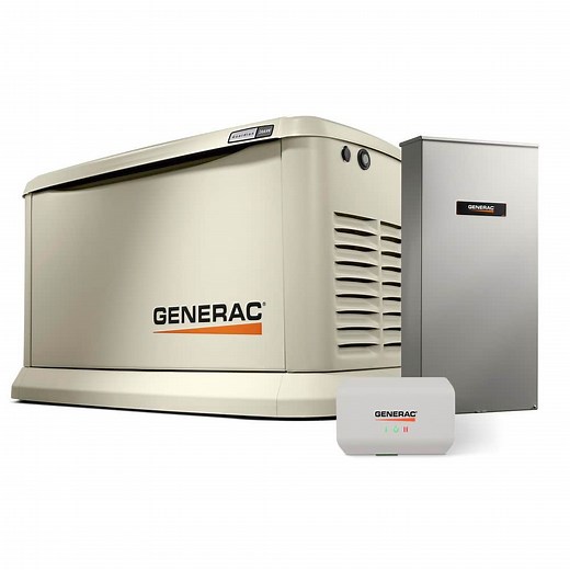 Generac 26,000 Watt Dual Fuel Whole House Generator with Smart Home Monitoring, 200-AMP Transfer Switch and HVAC Energy Manager - The Home Depot