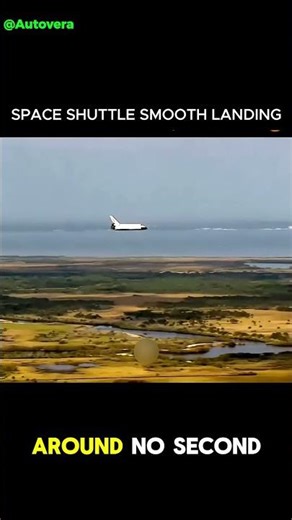 Smooth Landing of a Space Shuttle😱🔥
