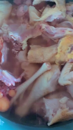 Fufu and chicken light soup