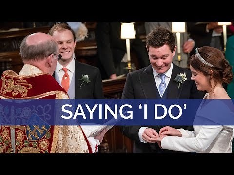 The Royal Wedding: The Dean of Windsor leads the vows and the giving of the rings