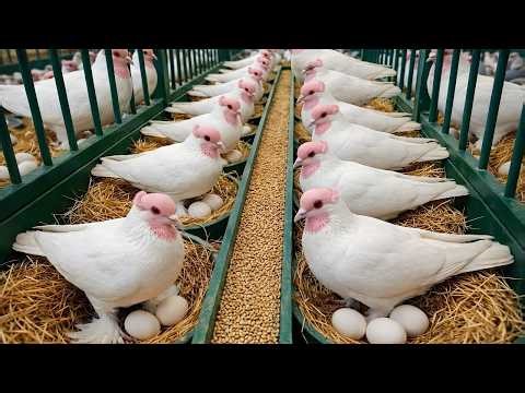 Inside a Massive King Pigeon Mega Farm | Feeding, Breeding & Advanced Monitoring System