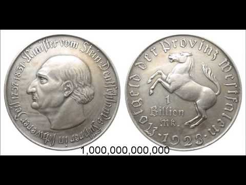 ハイパーインフレーション - 1923年 - ドイツの例