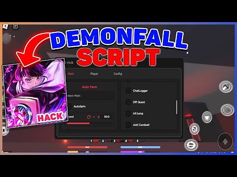 DemonFall Script / Hack GUI | Auto Farm, God Mode, Kill Aura, Noclip, Speed & More