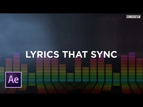 Sync Text To Music | Create Lyric Videos | After Effects Tutorial
