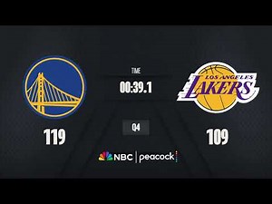 Golden State Warriors vs. Los Angeles Lakers | Live Scoreboard | American Express NBA Tip-Off