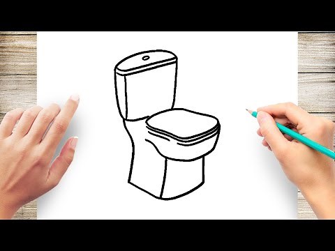 How to Draw Toilet Step by Step