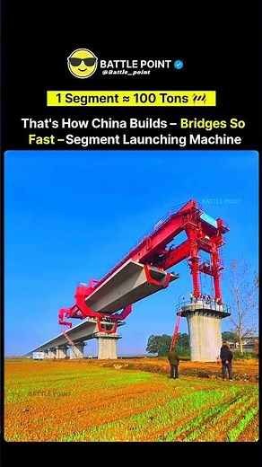 China’s 100-Ton Segment Launching Machine Building Bridges Super Fast 🚧🇨🇳