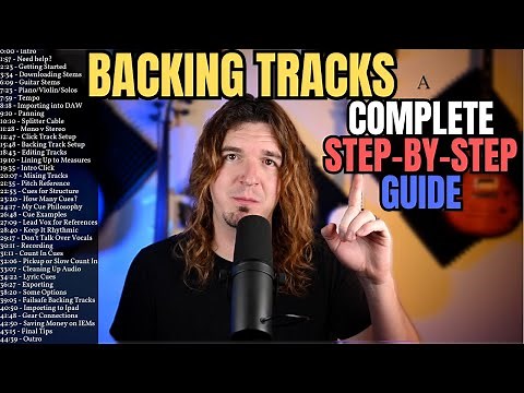 BACKING TRACKS for LIVE PERFORMANCES - COMPLETE Step by Step Guide