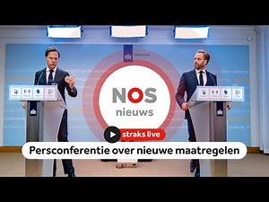 LIVE: Persconferentie nieuwe coronamaatregelen