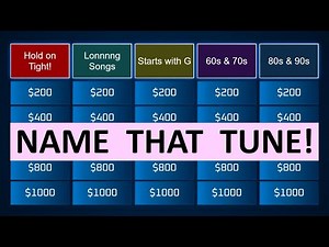 Guess the Song Jeopardy Style | Quiz #38