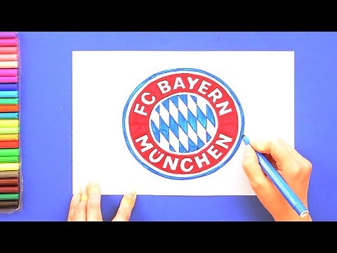 How to draw FC Bayern Munich Logo