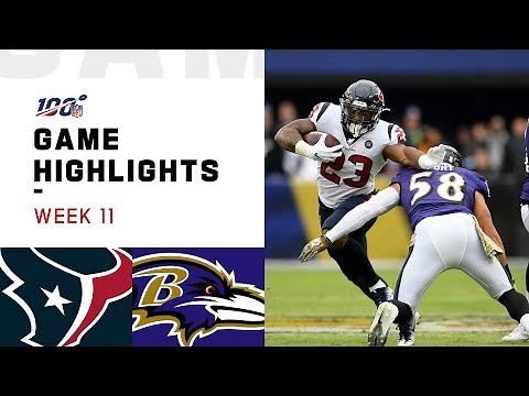Texans vs. Ravens Week 11 Highlights | NFL 2019