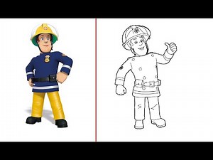 How To Draw Fireman Sam Coloring Page