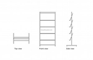 Magazine Rack - Free CAD Drawings