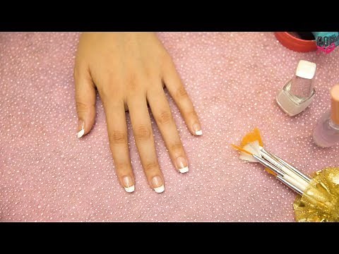 How To Do French Manicure At Home | French Tips | DIY Nail Art - POPxo Beauty