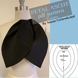 Petal Ascot PDF Pattern (3 Sizes Included) by Susan Unsewlicited - Etsy