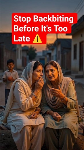 Stop Backbiting Before It's Too Late ⚠️ Powerful Islamic Reminder #shorts #viral #duet#islamicshort