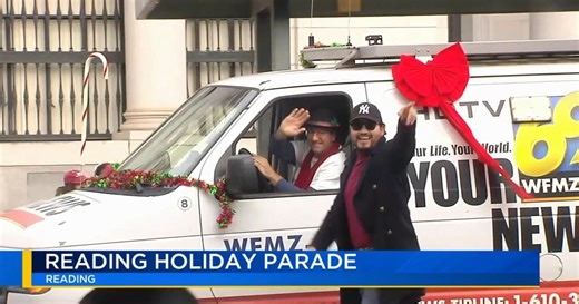 Local high school bands, floats, 69 News Berks edition spread cheer at Reading's holiday parade