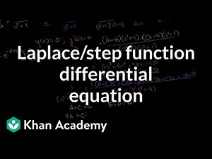 Laplace/step function differential equation | Laplace transform | Khan Academy