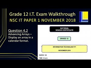 Information Technology Grade 12 Paper 1 November 2018 Q4.2