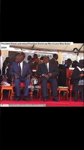 President Kibaki and retired President Daniel arp Moi at Lena Mois Burial 2004