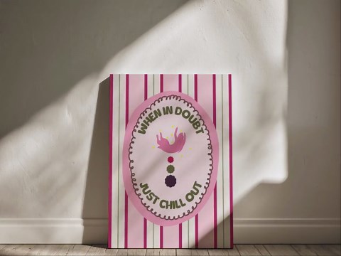 Mental Health Printable Wall Art, Retro Striped Decor Digital Download