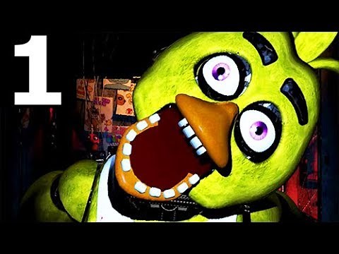 Five Nights at Freddy's - Night 1 - Walkthrough Gameplay Part 1 (No Commentary) (FNAF Horror Game)