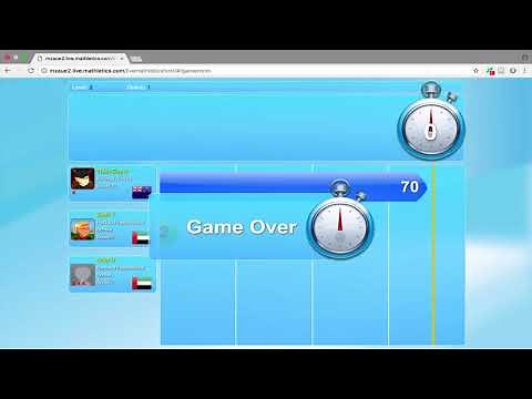 Theo scores 102 on Level 1 of Live Mathletics