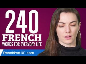 240 French Words for Everyday Life - Basic Vocabulary #12