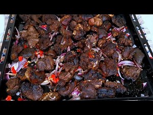 How to grill goat meat with oven /spicy goat meat