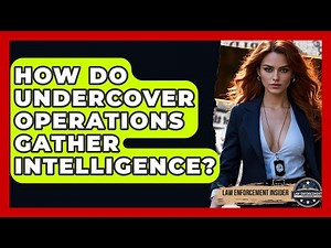 How Do Undercover Operations Gather Intelligence? - Law Enforcement Insider