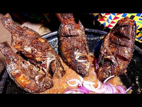 THIS IS VILLAGE COOKING AT ITS BEST! BANKU WITH TILAPIA & PEPPER