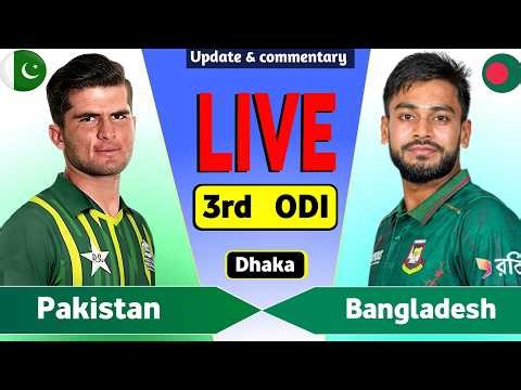Pakistan vs Bangladesh 3rd ODI Live Match Today | PAK vs BAN Live Score & Commentary