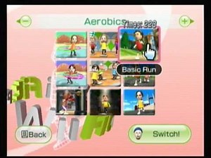 Wii Fit Plus Aerobics Playthrough Part 2: Basic Run Short Routes
