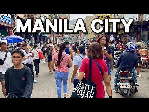 ULTIMATE MANILA, PHILIPPINES WALKING TOUR! 🇵🇭 Manila City’s CHAOTIC STREETS to HISTORIC SPOTS!