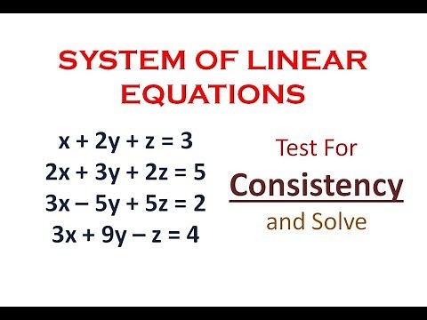 Numerical on System of Linear Equations || Matrices || Engineering Mathematics