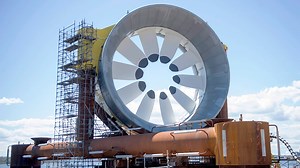 Massive tidal turbine in the Bay of Fundy begins generating electricity for the first time