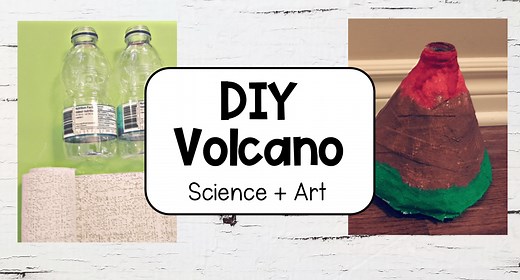Easy DIY Volcano for Kids Science and Art -