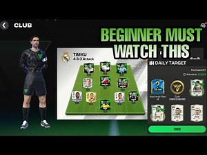EA FC MOBILE BEGINNER GUIDE & TUTORIAL | How to Club Unlock | How to Training Player Unlock