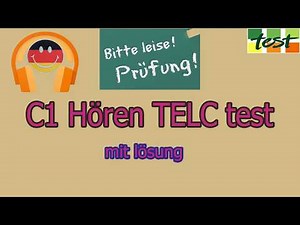 C1 Hören TELC test