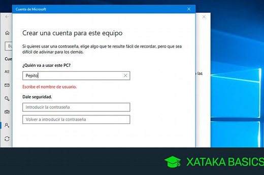 Windows 10: cómo crear una cuenta de usuario local, no enlazada a una cuenta de Microsoft