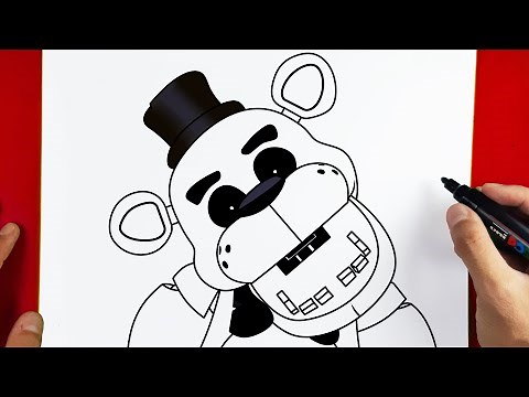 How to Draw Golden Freddy - Five Nights at Freddy's | FNAF