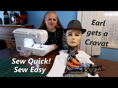 DIY Cravat tutorial. How to make an elegant easy pleated silky cravat. Cosplay, neck warmer, scarf