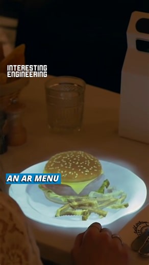 You can view the menu in full-size 3D with AR. | Interesting Engineering