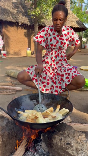 ASMR Deep-Fried Cassava Breakfast - African Village
