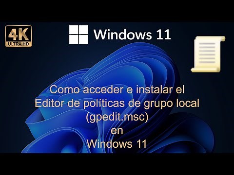 Como acceder e instalar al Editor de políticas de grupo local gpedit.msc en Windows 11