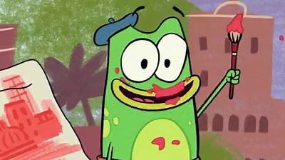 Meet, Andy. He’s one artistic frog! Andy loves exploring the artwork in every city with his traveling buddies. Watch a sneak peek of “Let’s Go Luna” on the free PBSKIDS Video App or on the PBS KIDS YouTube channel! What A Matryoshka: https://www.youtube.com/watch?v=NR-XMrSXCU8 | PBS KIDS